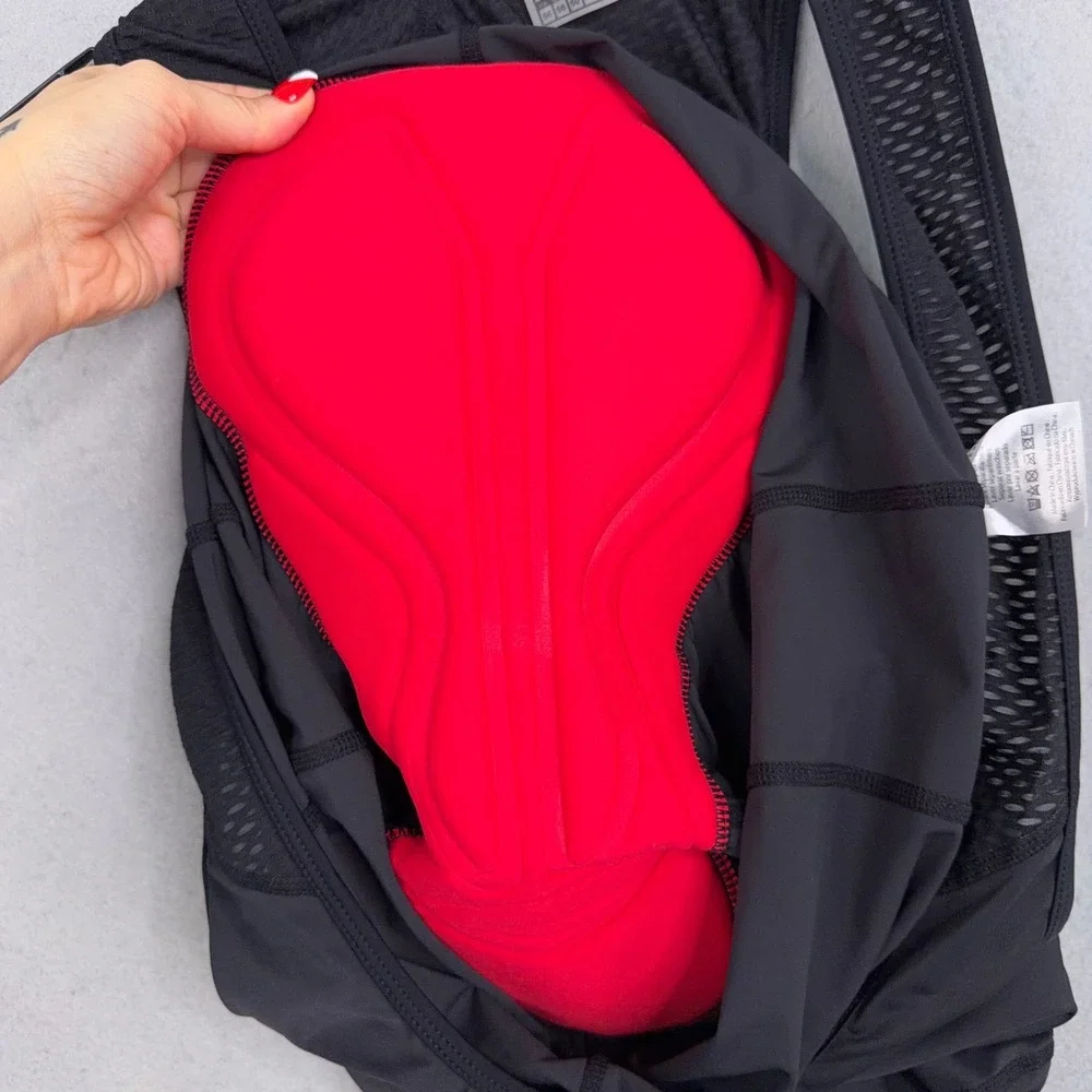 Przewalski Cycling Bib Shorts Men 3XL Black Solid Padded Athletic Biking